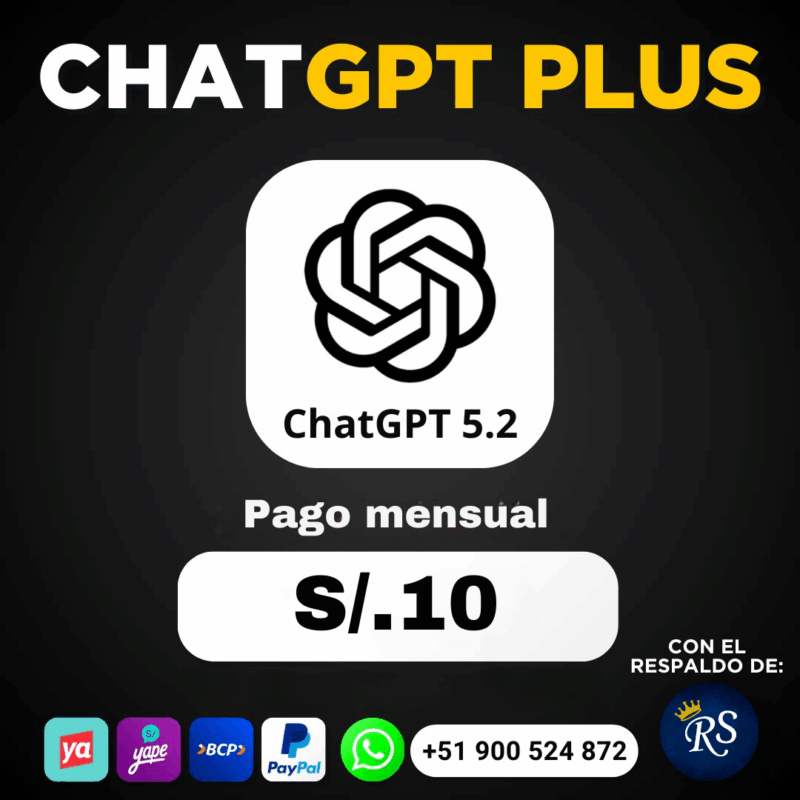 Chatgpt Plus - Mensual